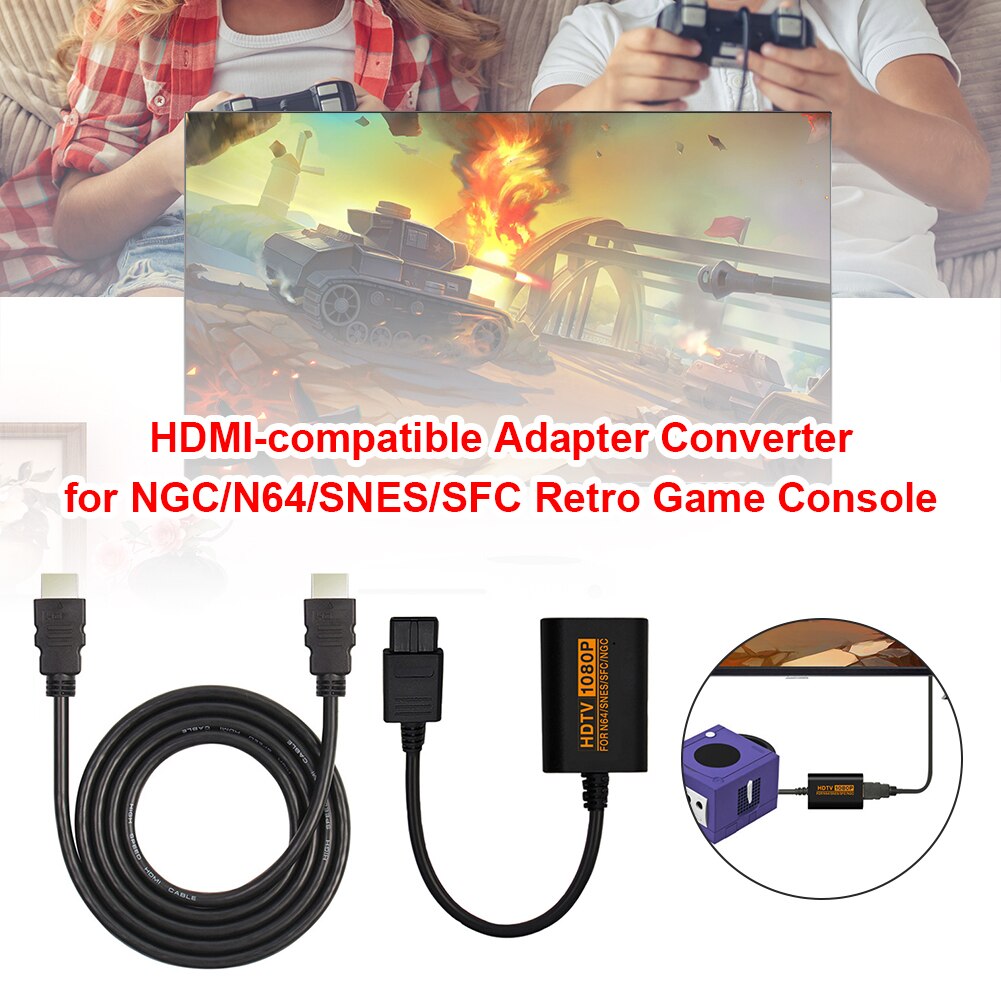 Ʈ-HDMI ȣȯ  1080P N64  Nintendo 64/SN..